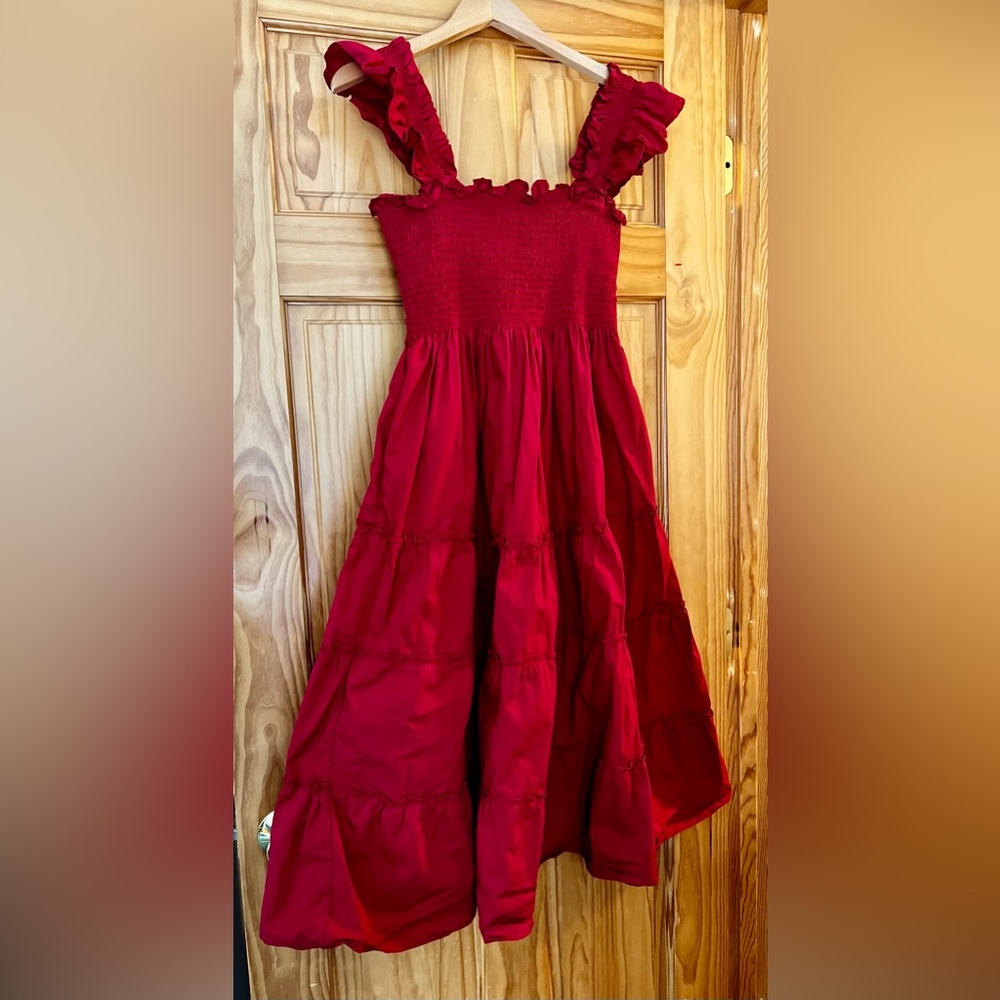 Ellie Hill House Nap Dress in Victorian Red - Worn Once - Large